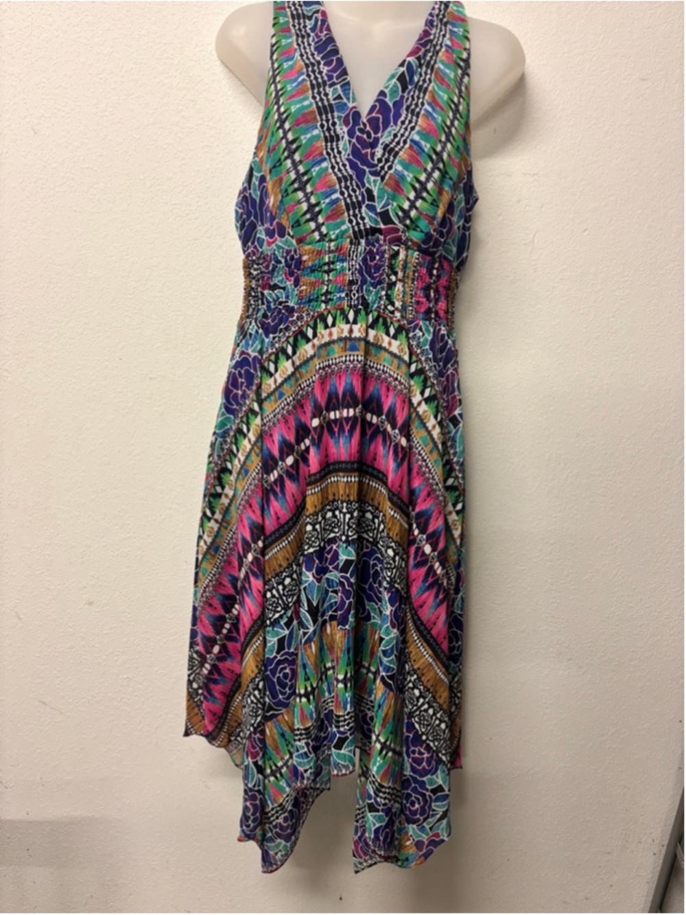 Rabbit Rabbit Rabbit Designs Multicolor Asymmetrical Dress Size 12